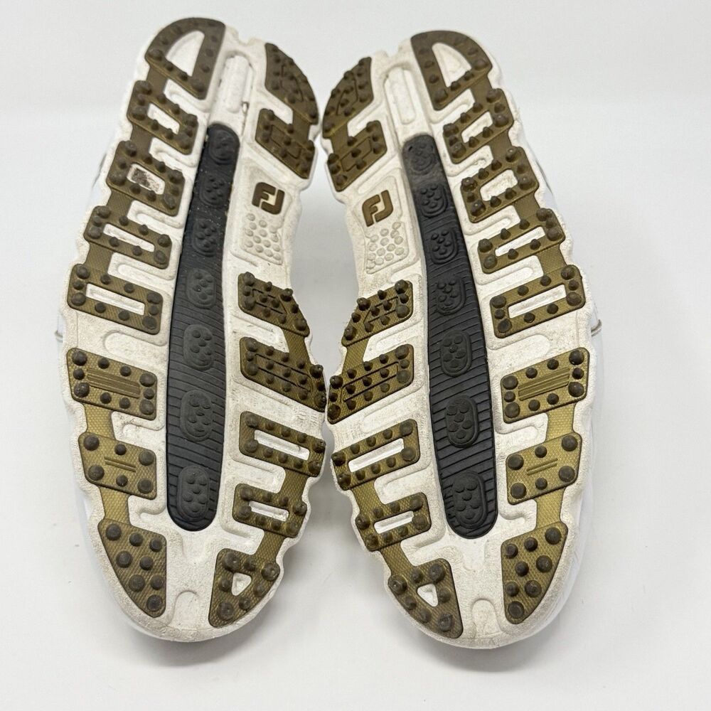 Footjoy Pro SL BOA Golf Shoes Mens 10 M White Black Leather Spikeless 53596 - Picture 15 of 16